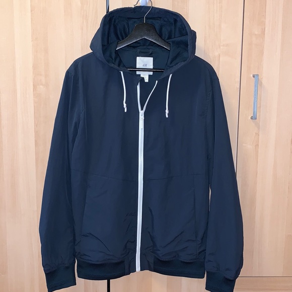 H&M Navy Windbreaker Jacket - Picture 1 of 6